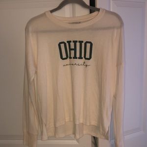 Ohio University Pullover Shirt Long‎ Sleeves Medium Boxer Craft
